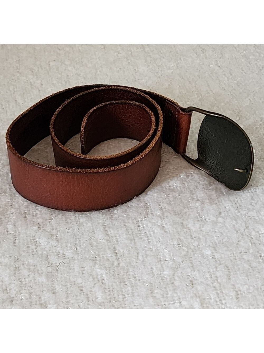 Genuine cow leather statement belt color brown - Picture 3 of 4